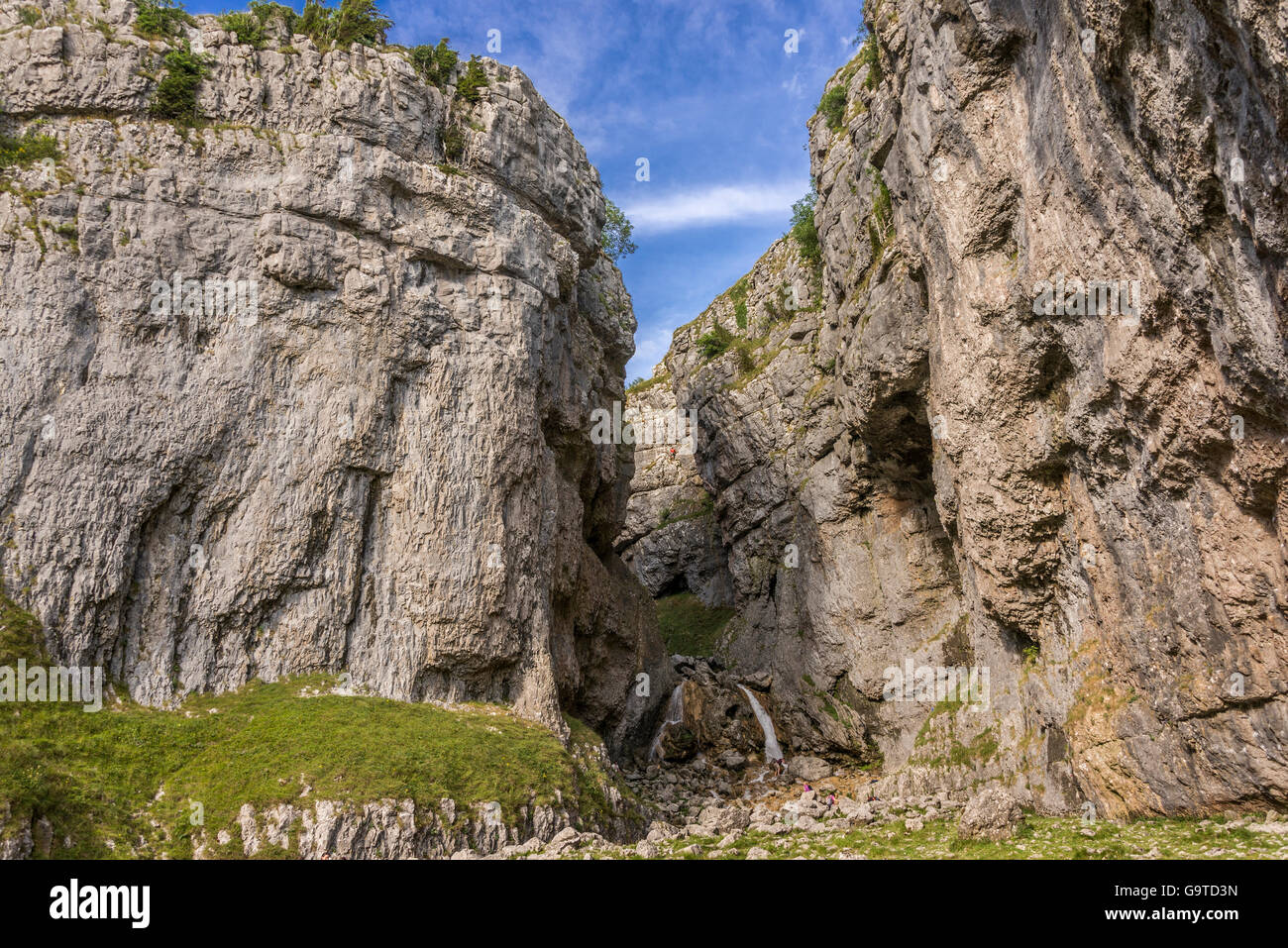 Gordale Scar. North Yorkshire. North West England. Yorkshire Dales National Park. YDNP. Stock Photo