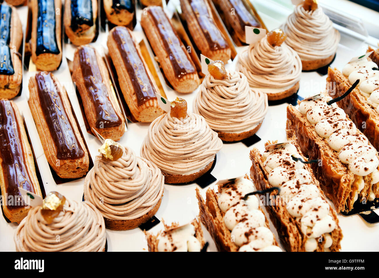 Europe France Paris French Pastries Stock Photos & Europe France Paris