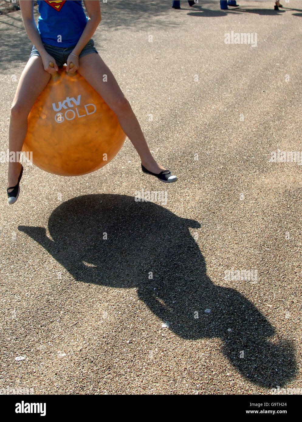 Space hoppers world record Stock Photo Alamy