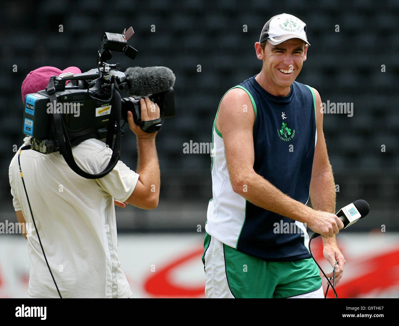 Ireland's Captain Trent Johnston Has A Go At Interviewing After Victory ...