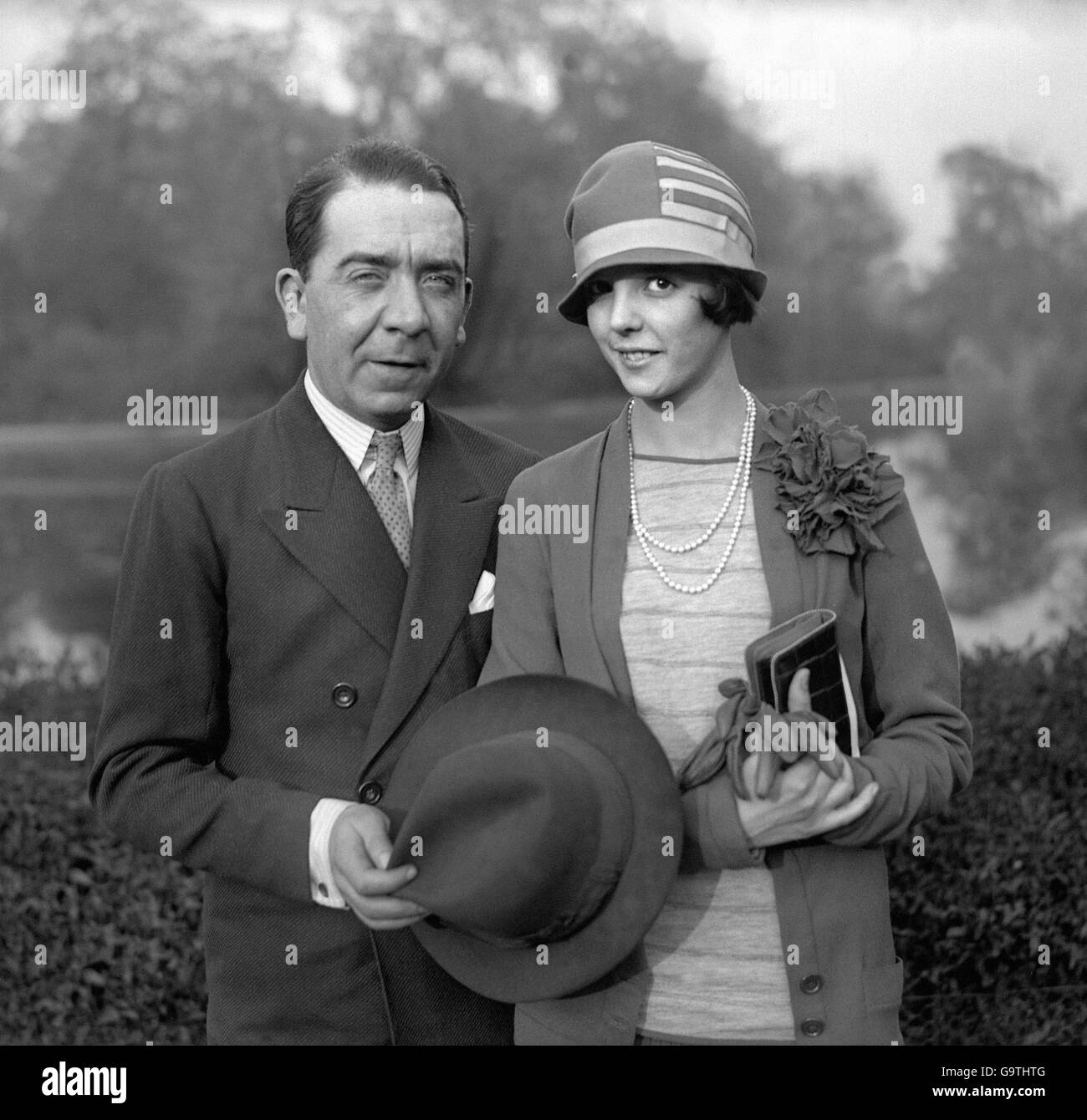 British Stage Stars - Jessie Matthews & Herbert Mundin - London - 1926 Stock Photo