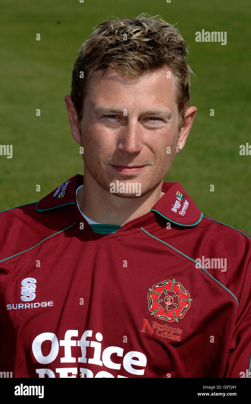 Cricket - Liverpool Victoria County Championship - Northamptonshire Photocall 2007 - County Ground. David Lucas, Northamptonshire Stock Photo