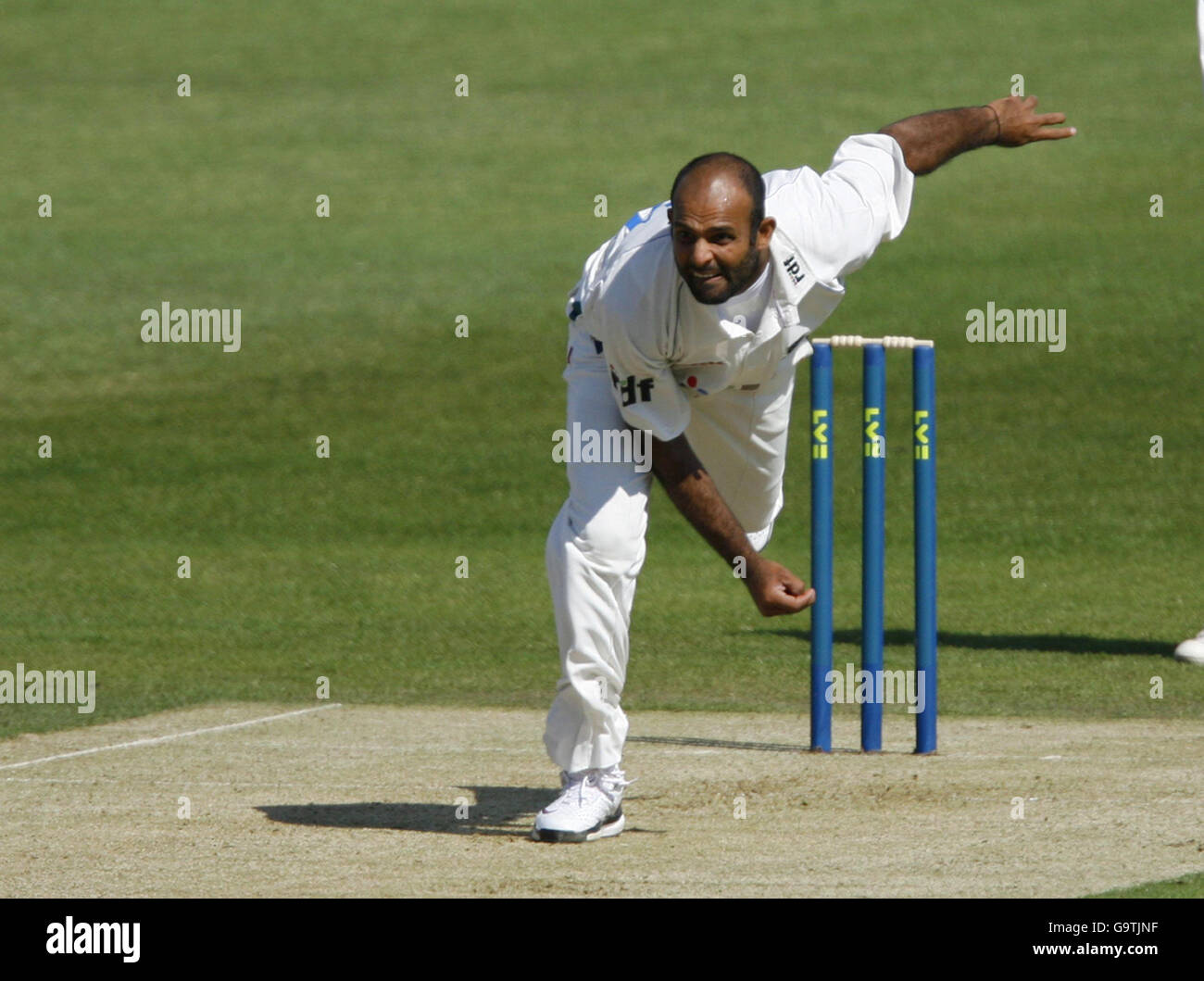 Sussex's Naved Rana in action during the Liverpool Victoria County ...