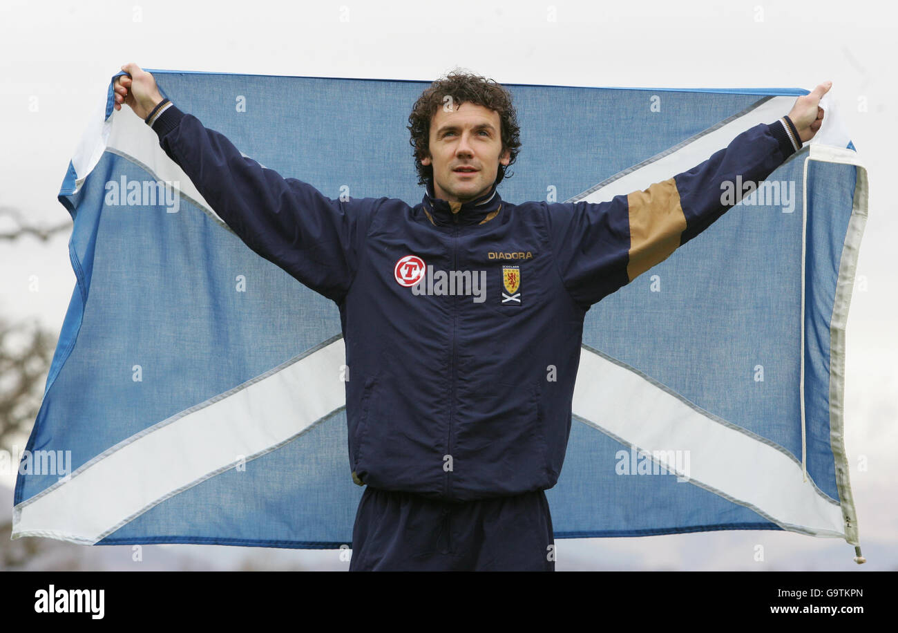 Scotland footballer christian dailly press call cameron house hotel hi