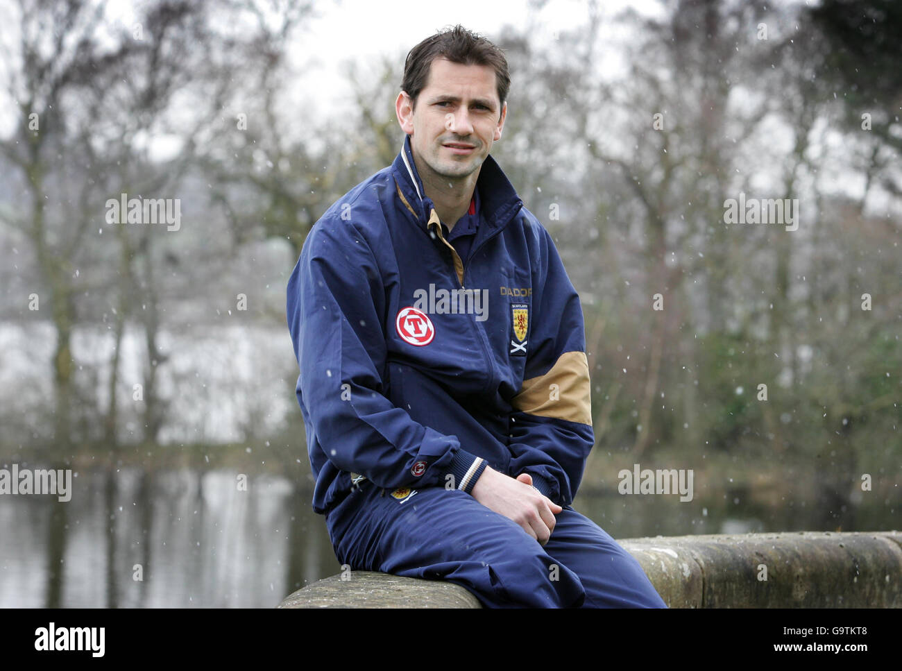Scotland footballer Jackie McNamara during a presscall at Cameron