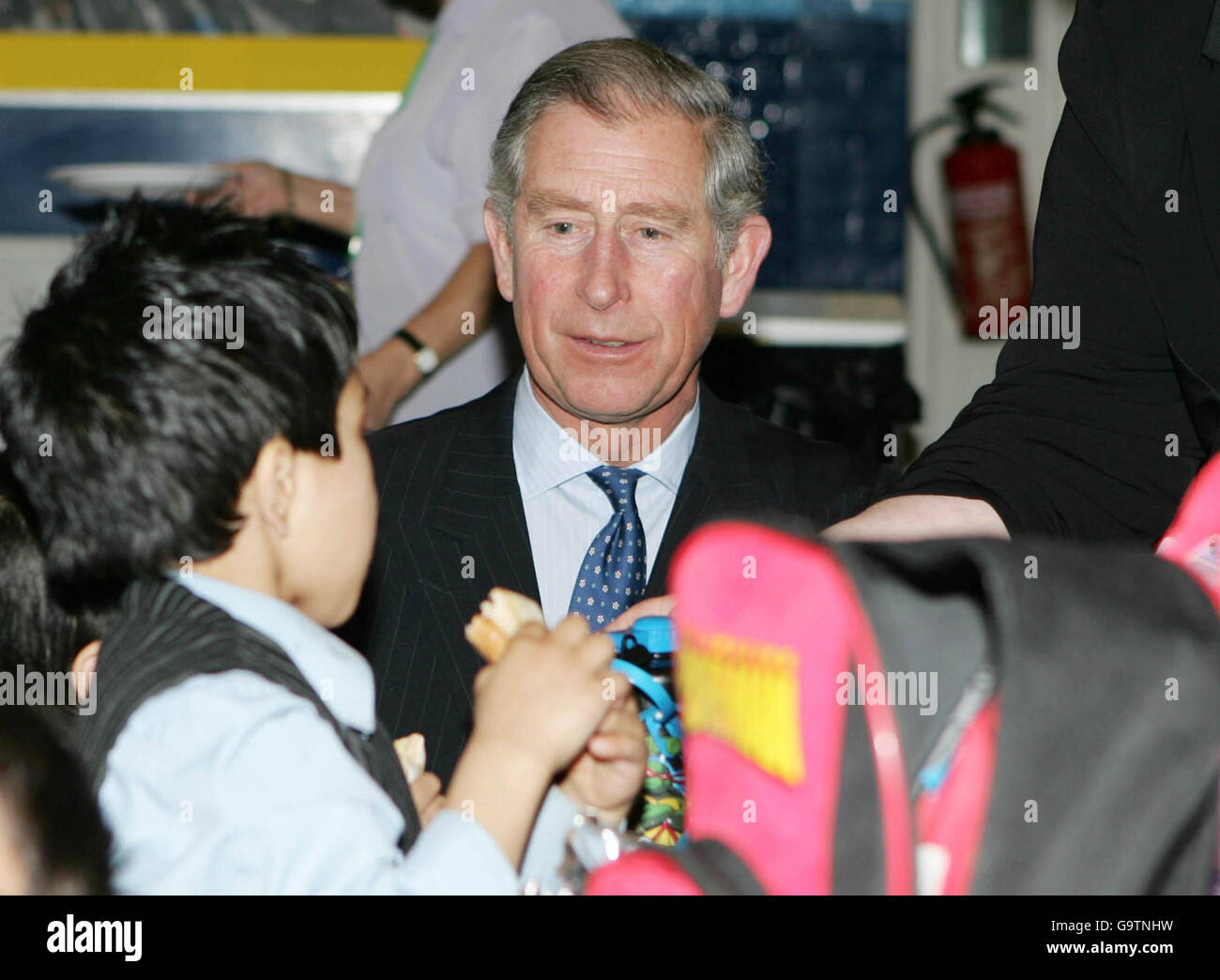 Prince Charles visits east London school Stock Photo Alamy