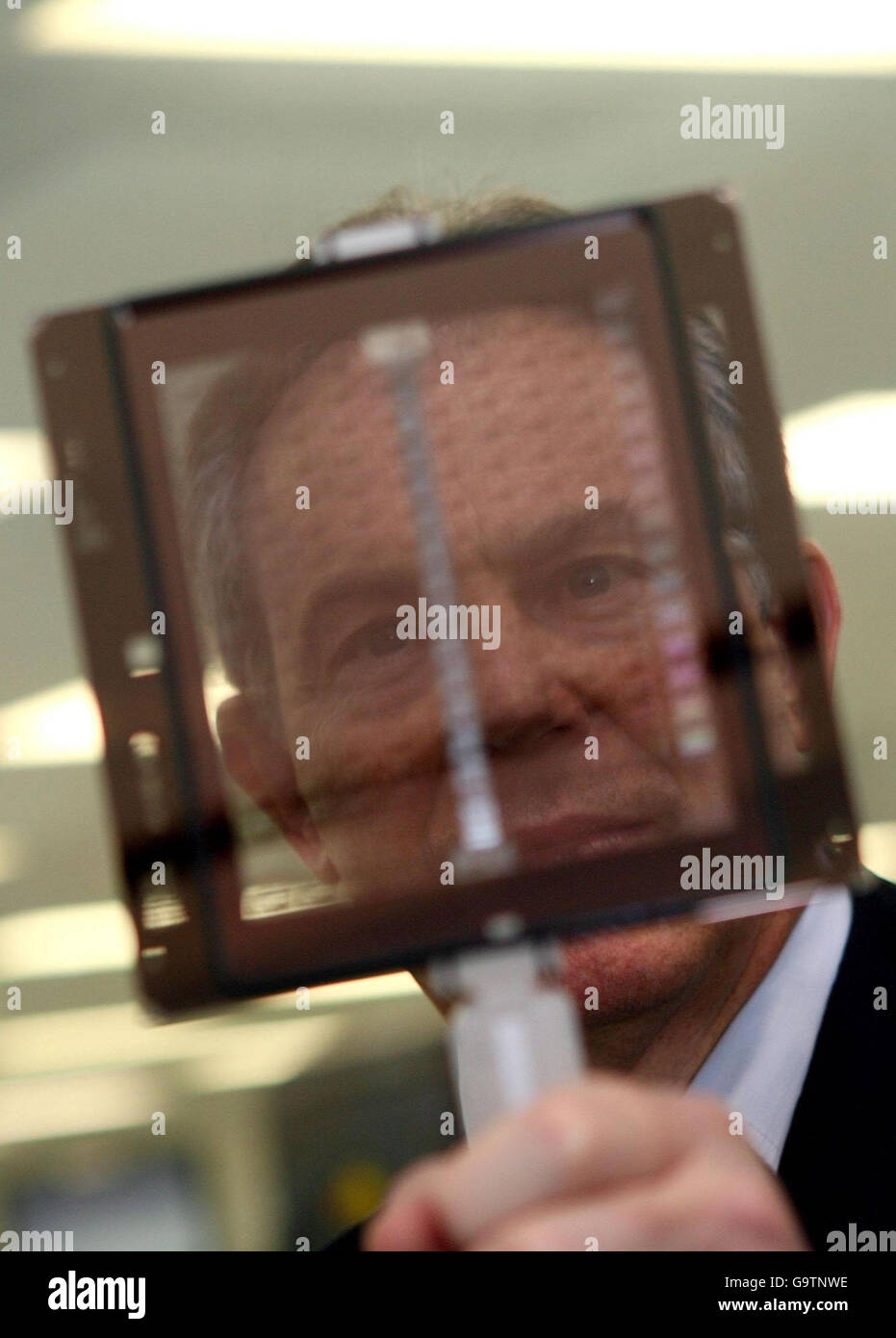 PM Blair visits North West Stock Photo - Alamy