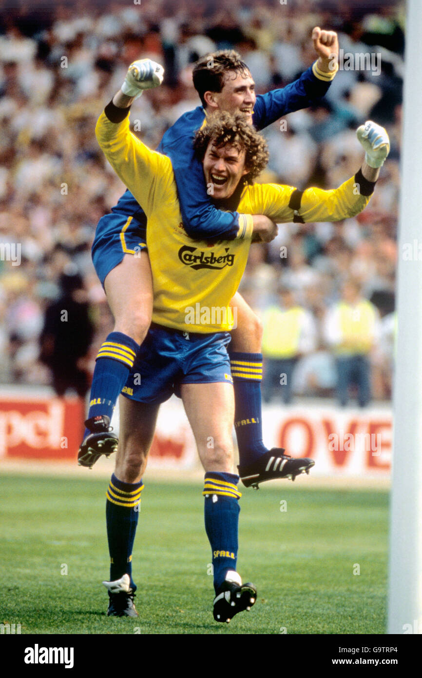 Soccer FA Cup Final Liverpool v Wimbledon Wembley Stadium Stock