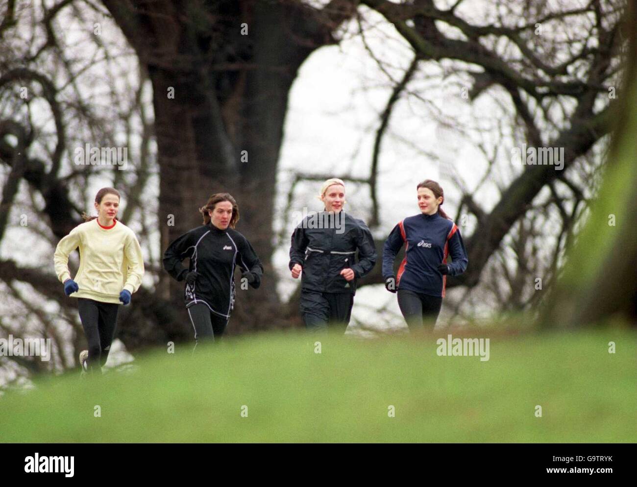 Athletics - Inter-Counties Cross Country Championships - Wollaton Park - Training Stock Photo