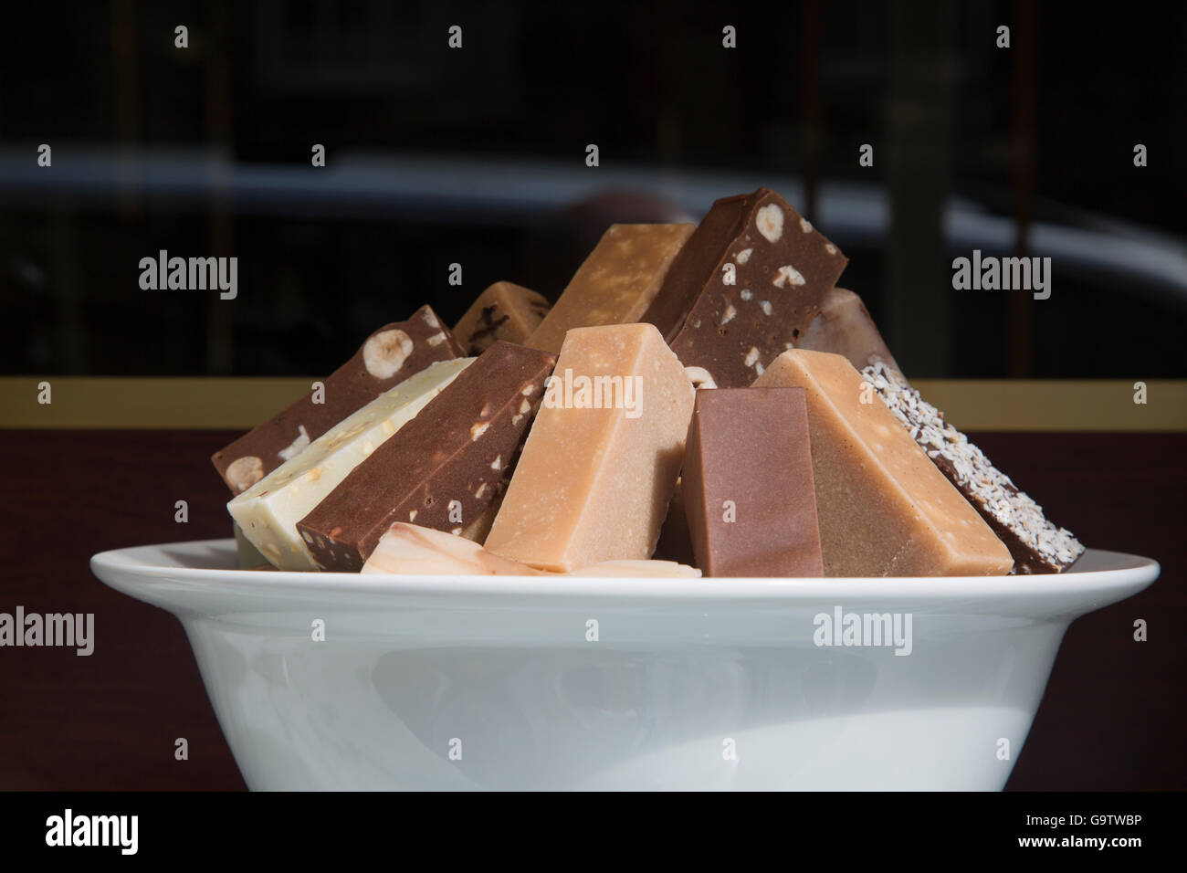 Fudge for Sale on Royal Mile, Edinburgh, Scotland Stock Photo Alamy