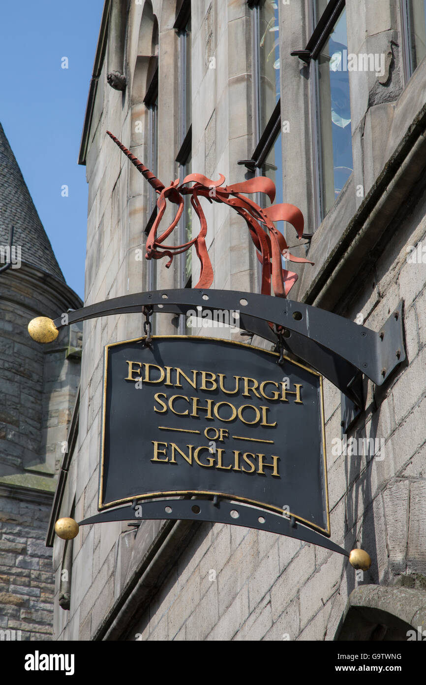 Edinburgh School of English, Scotland Stock Photo - Alamy