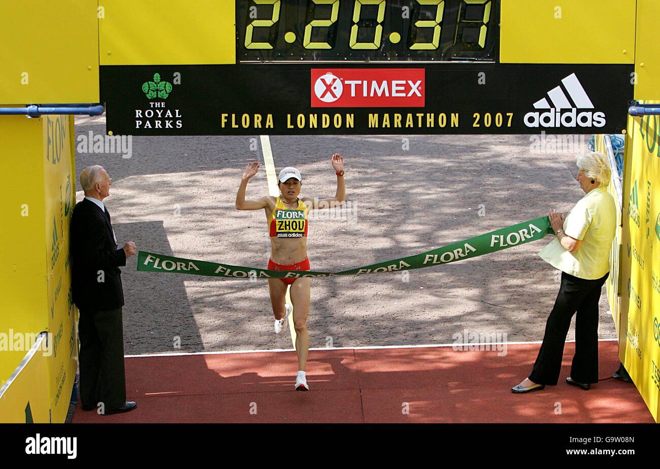London Flora Marathon 2007 Stock Photo Alamy