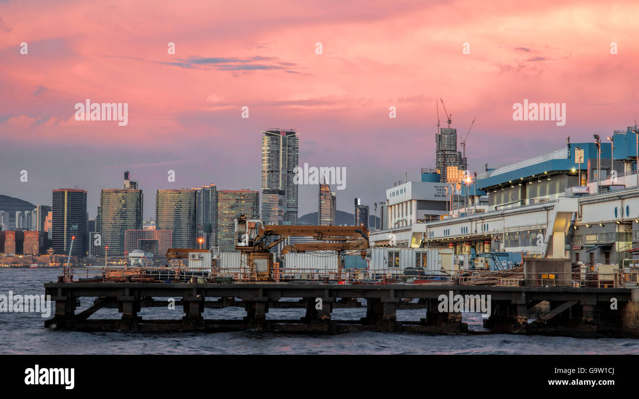 Hong Kong wholesale vegetable market, Kennedy Town, Hong Kong, China