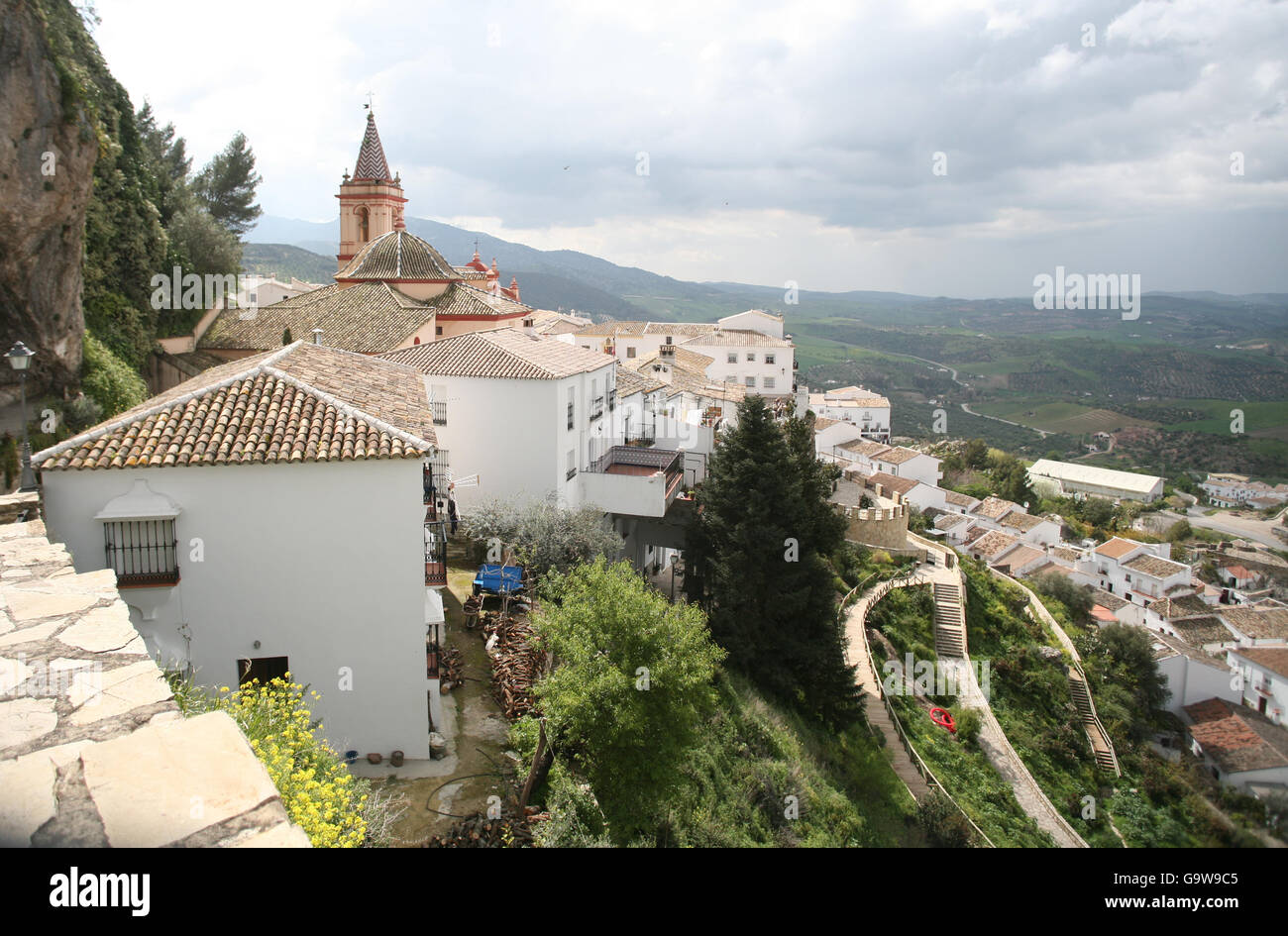 Generic travel pics. A view of Zahara in Spain. Stock Photo