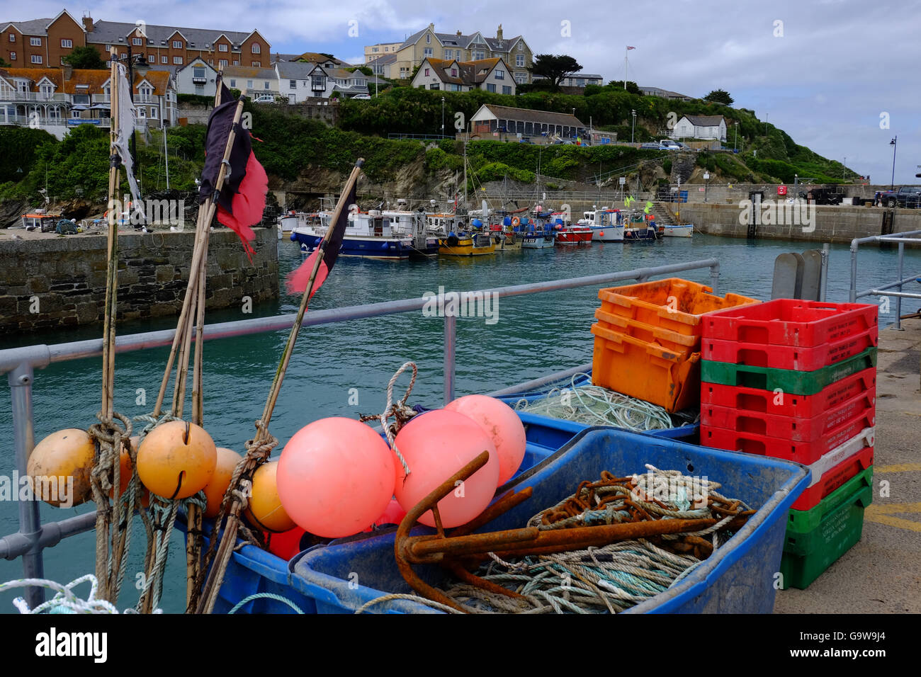 Newquay Cornwall UK 1st July 2016 Stock Photo