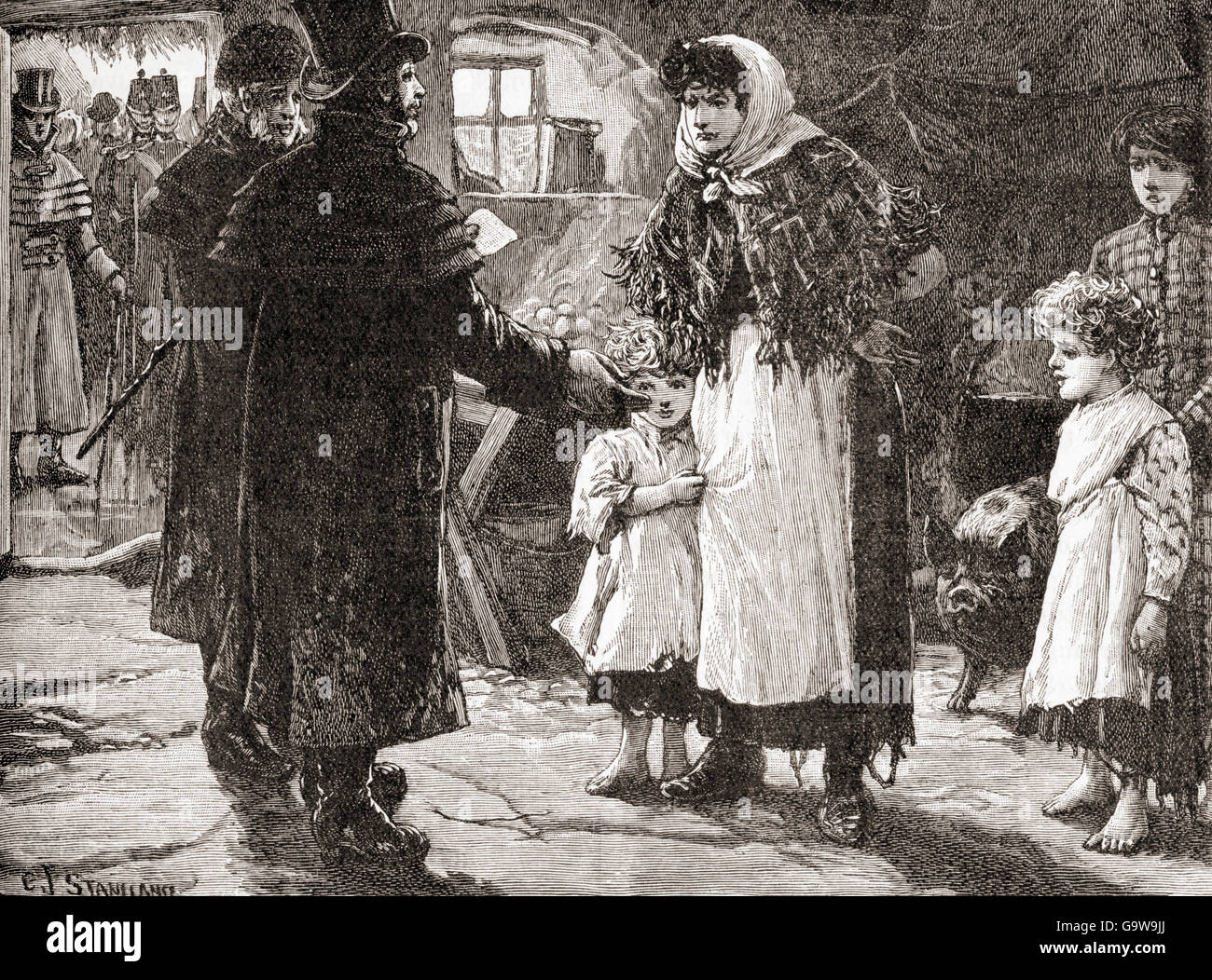 Poor family 19th century hi-res stock photography and images - Alamy