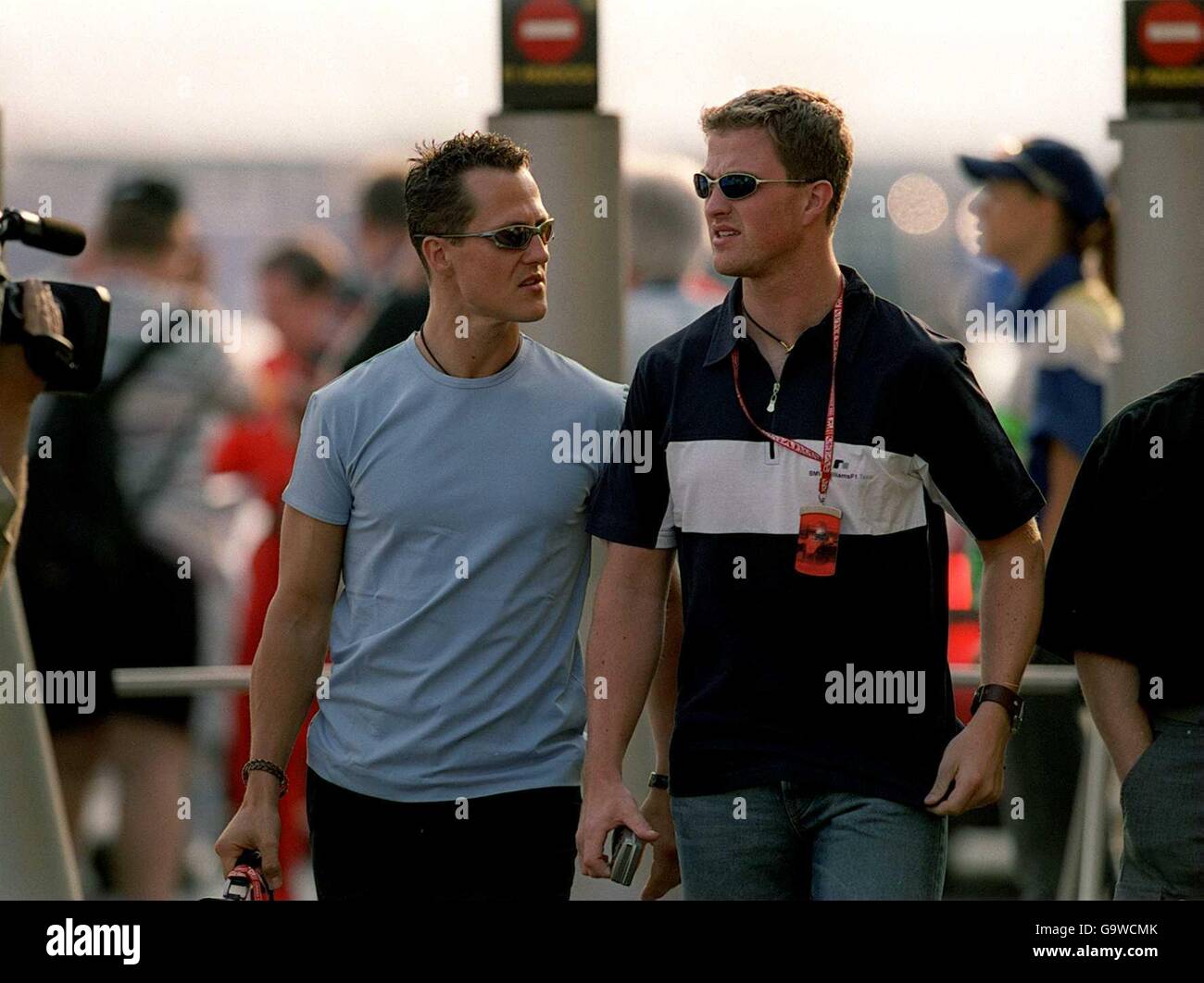 L r michael schumacher with brother ralf hi-res stock photography and