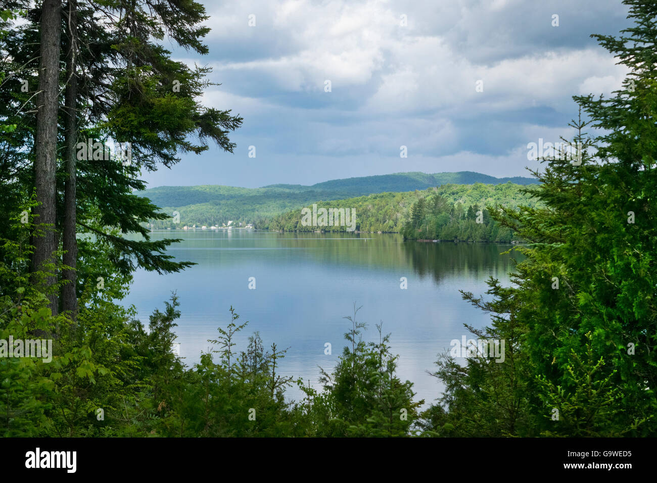 A view of Lac des Iles Stock Photo Alamy