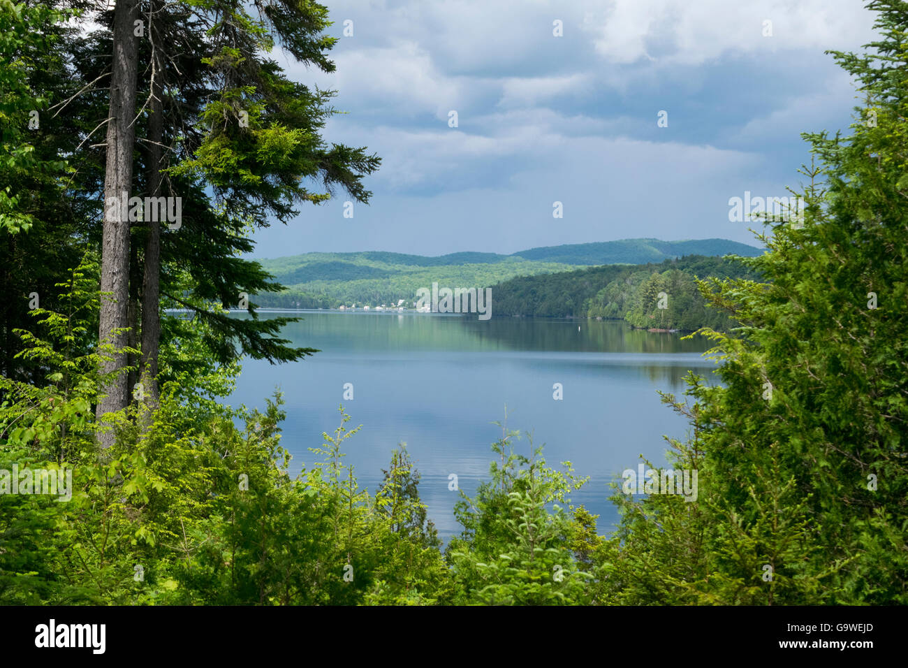 A view of Lac des Iles Stock Photo Alamy