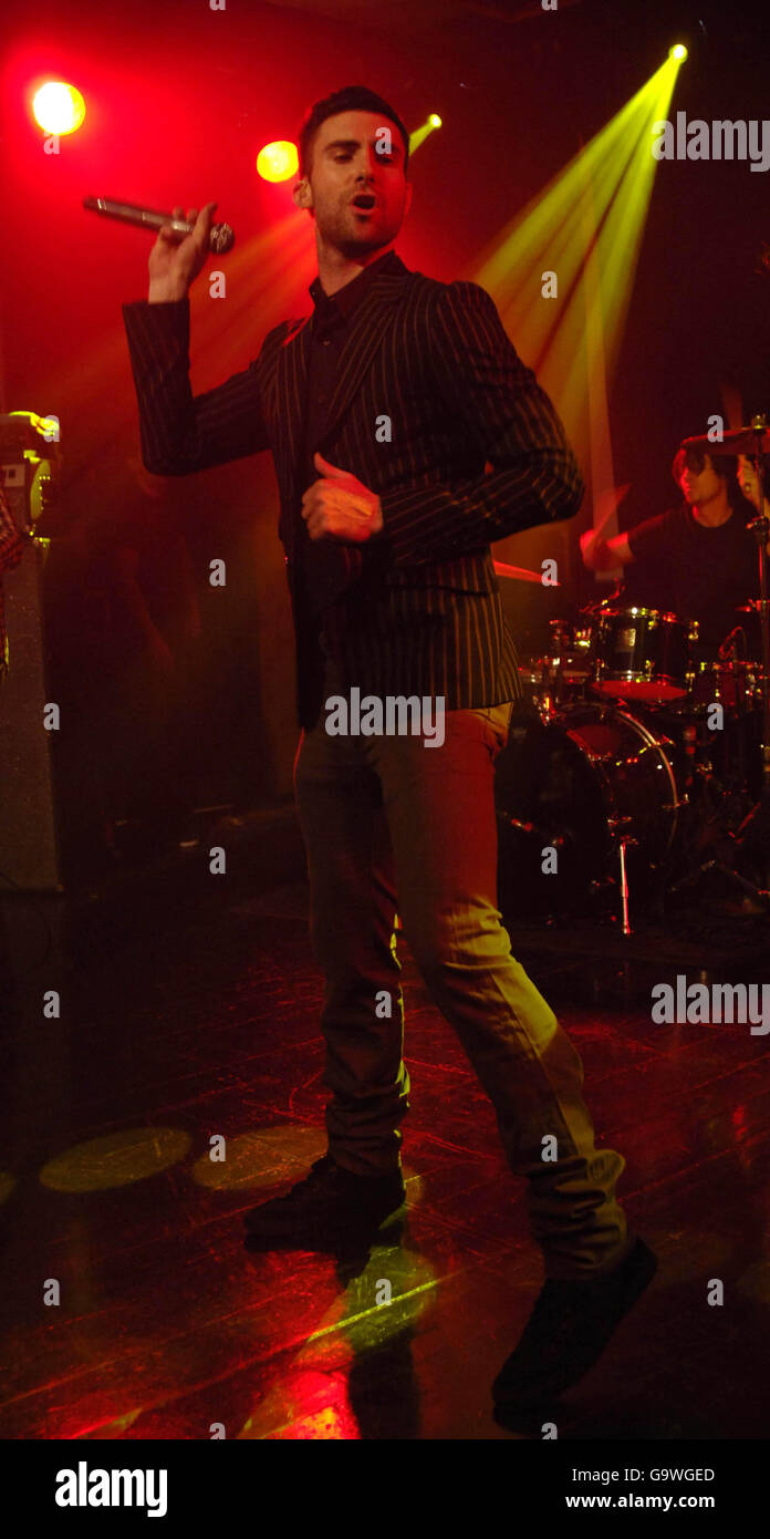 Maroon lead singer adam levine performs scala in kings cross hires