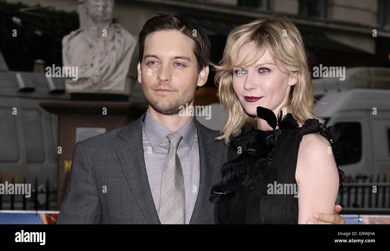 Tobey Maguire and Kirsten Dunst arrive for the UK Gala Premiere of