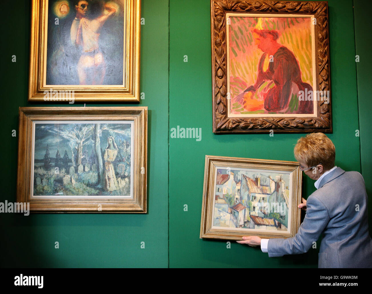 Irish Art Sale Stock Photo Alamy