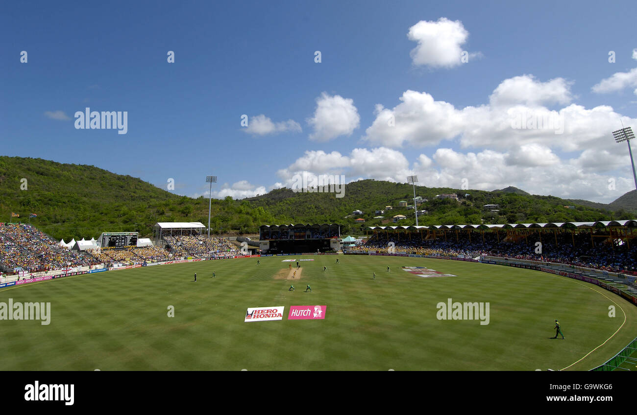 General View of the Beausejour Cricket Ground, St Lucia Stock Photo Alamy