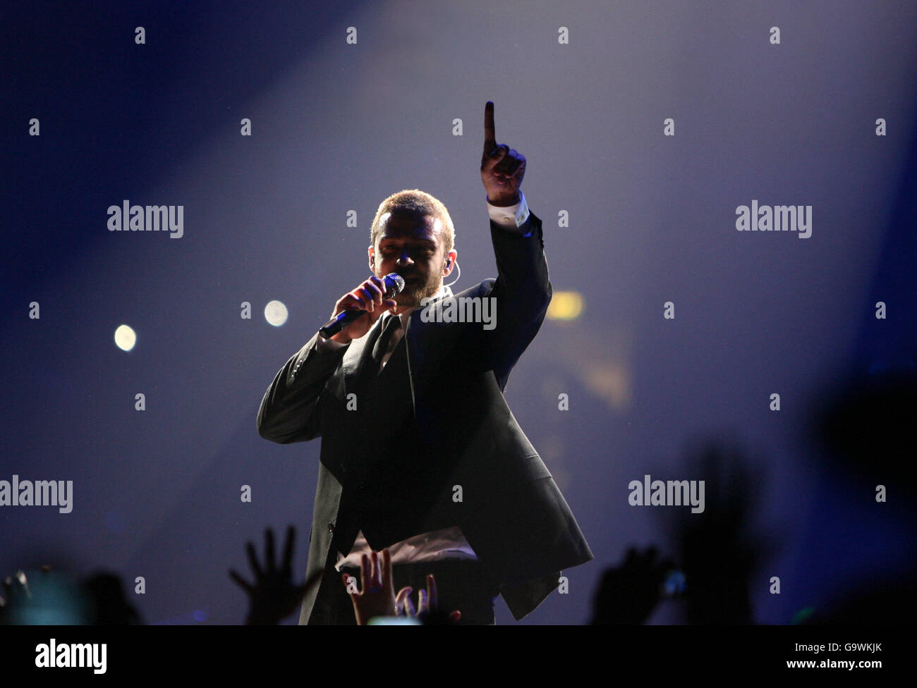 Justin Timberlake in concert - Belfast Stock Photo