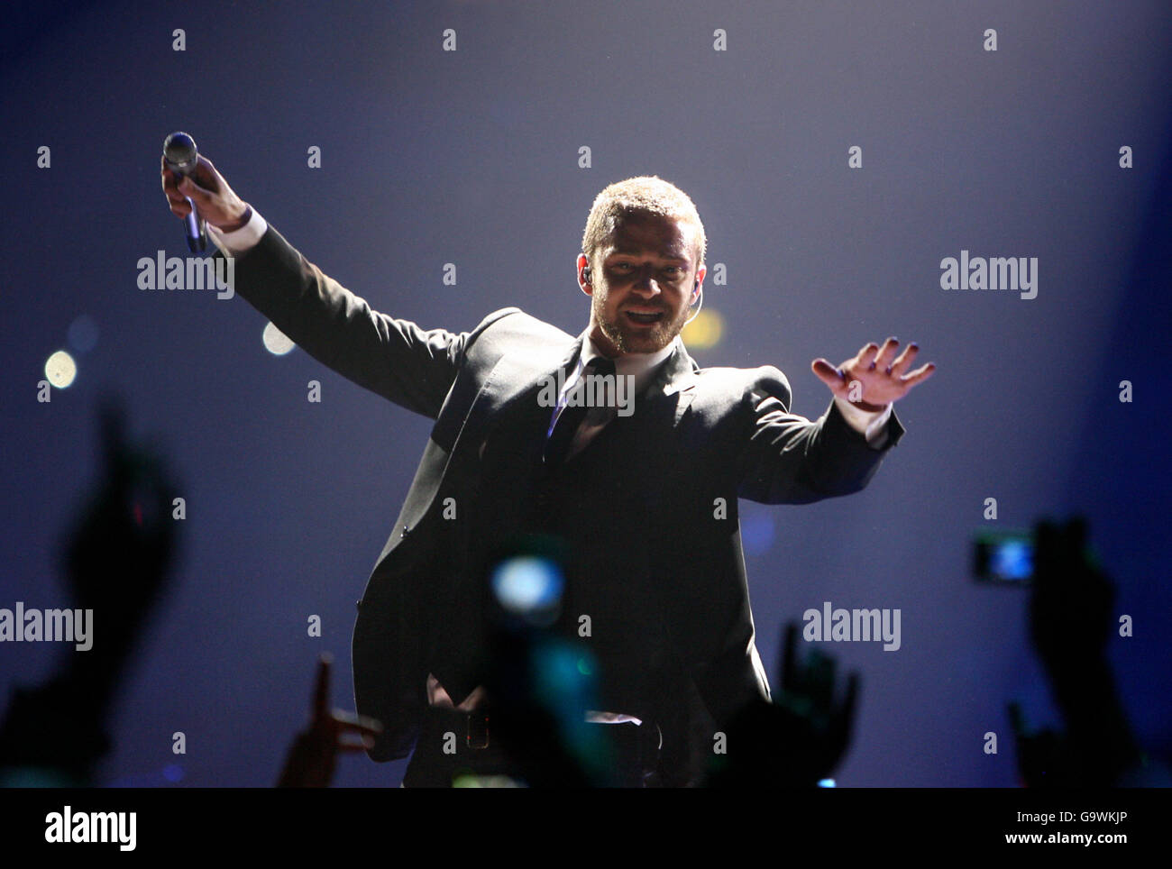 Justin Timberlake in concert - Belfast Stock Photo