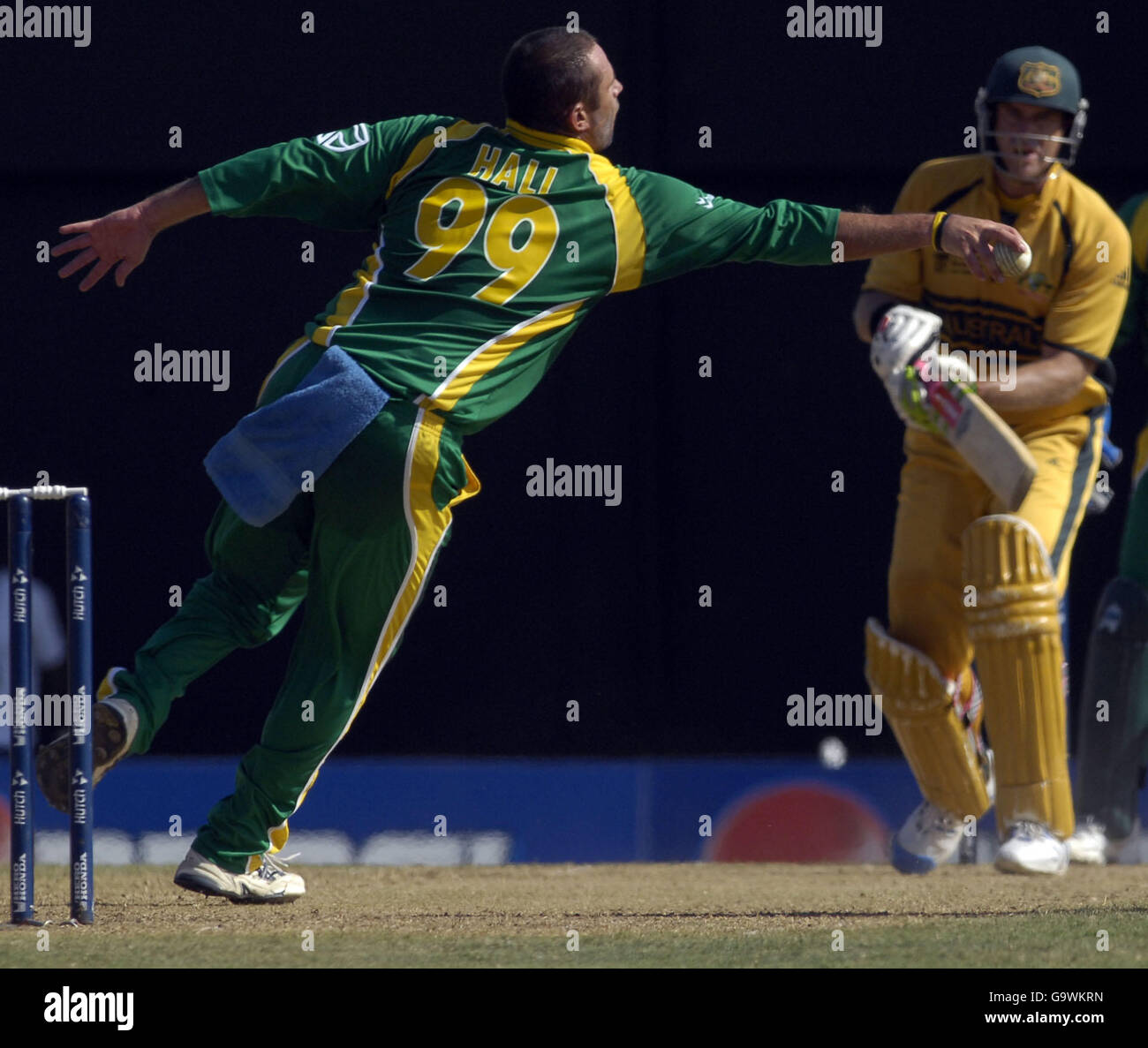 Cricket - ICC Cricket World Cup 2007 - Semi Final - Australia v South Africa - The Beausejour Cricket Ground Stock Photo