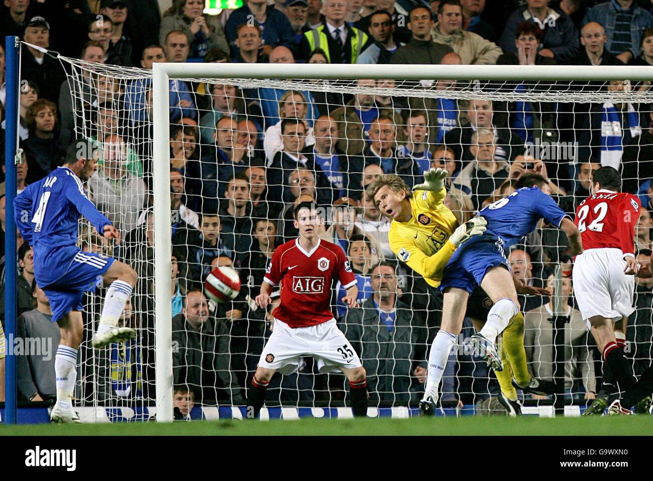 Soccer - FA Barclays Premiership - Chelsea v Manchester United - Stamford Bridge Stock Photo