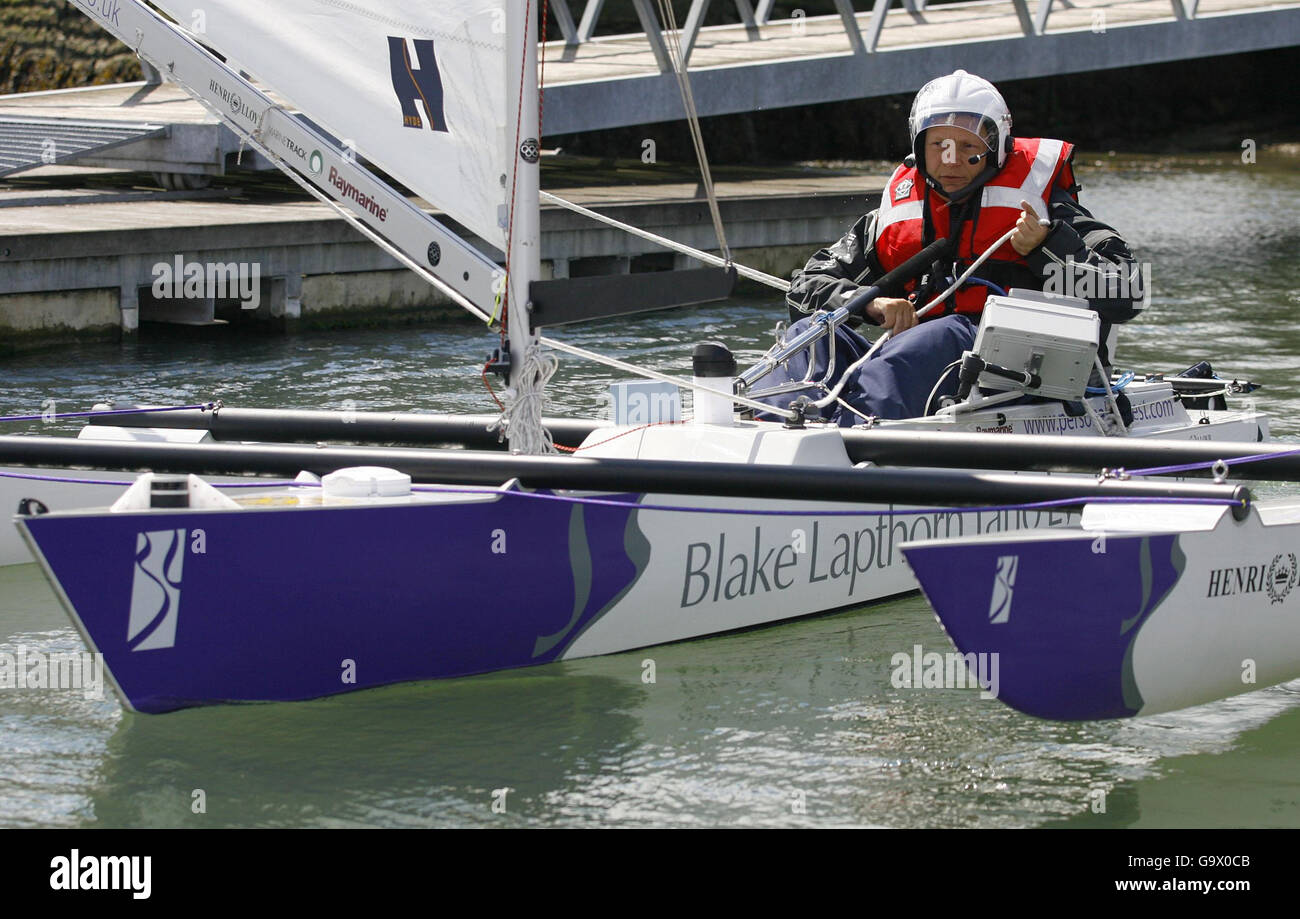 Geoff Holt sailing attempt Stock Photo Alamy