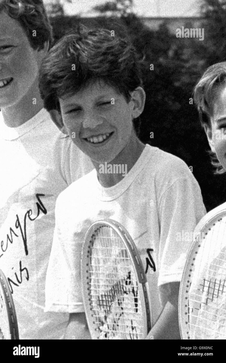Tennis - Tim Henman aged 13 Stock Photo - Alamy