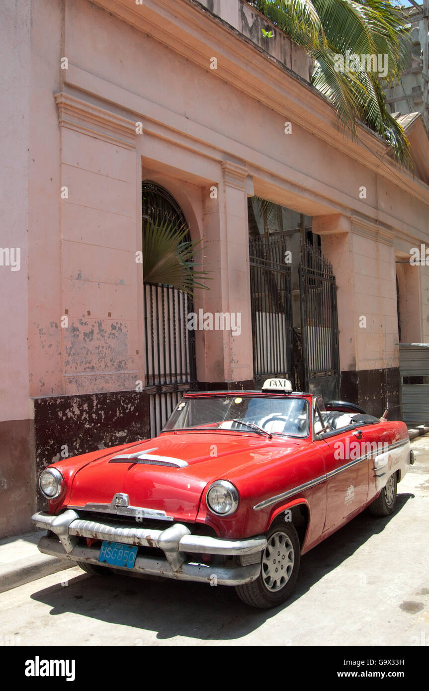 Mercury classic car, Havana, Habana, Havanna, Cuba, Caribbean Stock Photo