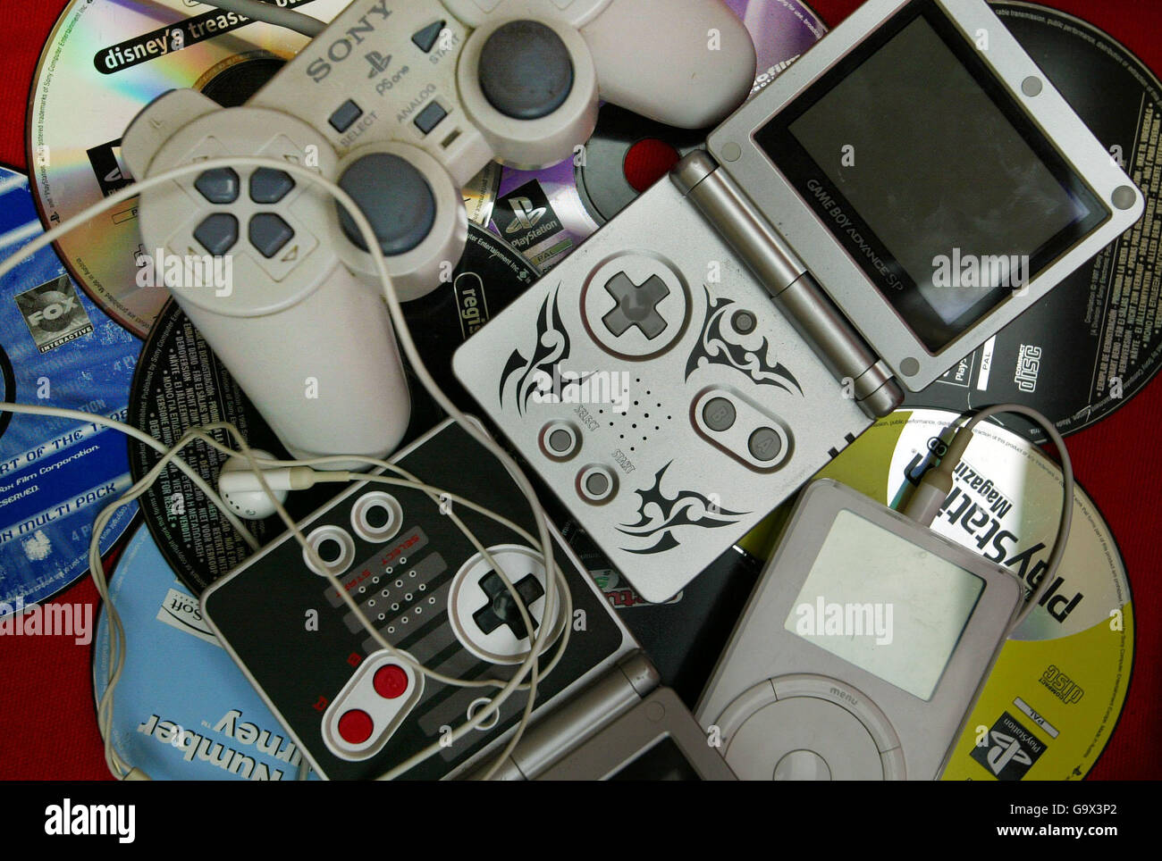 A selection of electronic games and gadgets Stock Photo Alamy