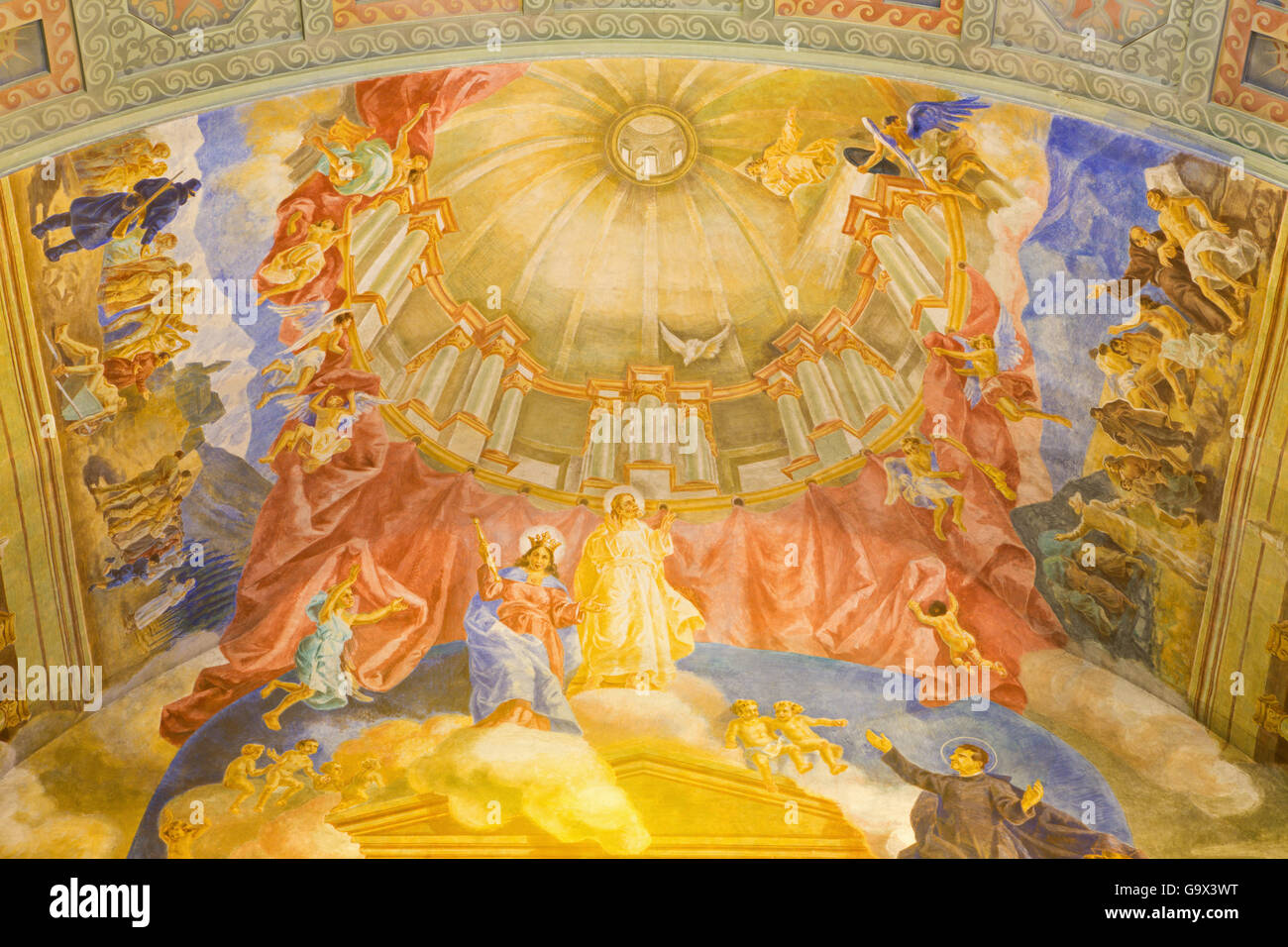 Assumption mary christ painting hi-res stock photography and images - Alamy