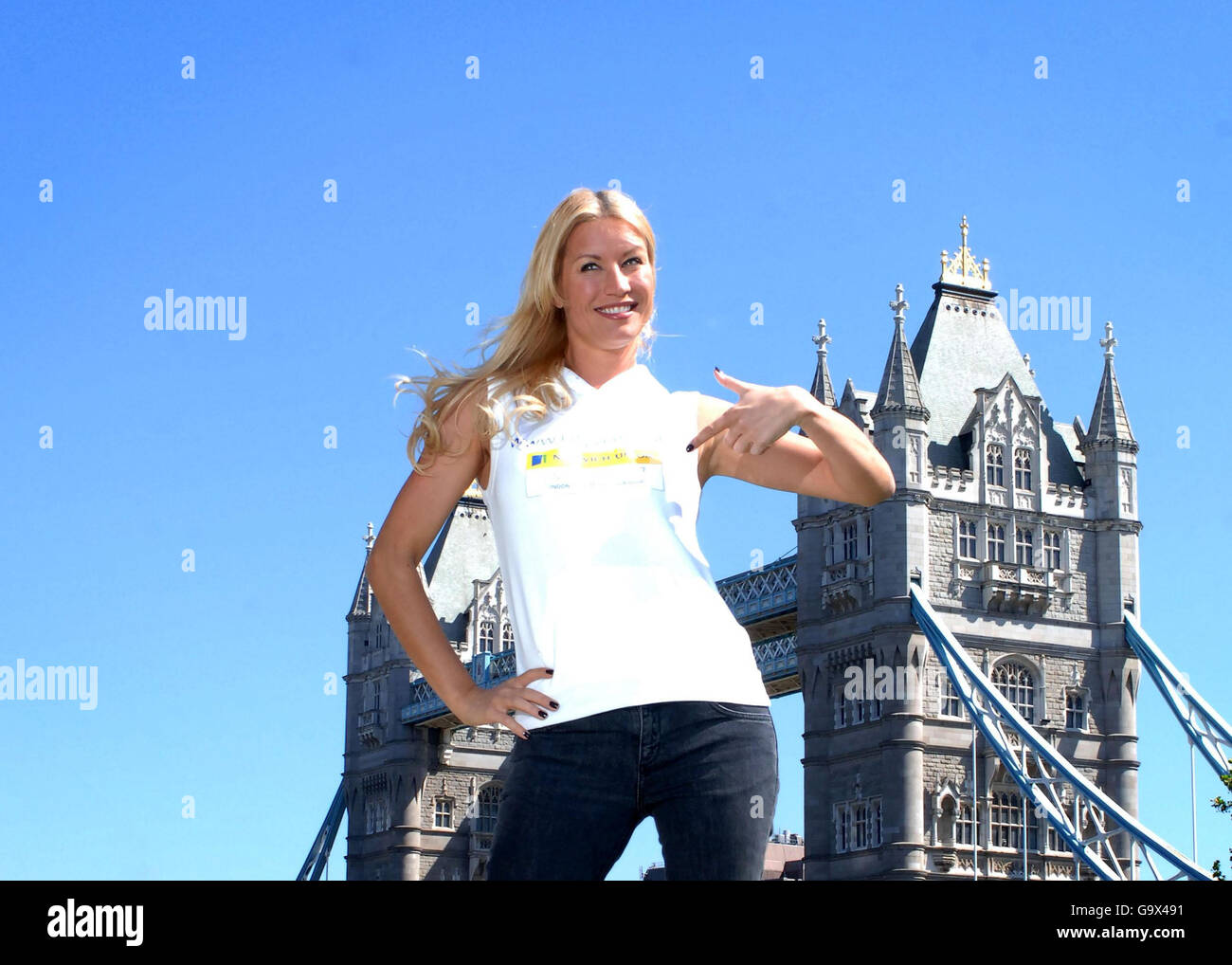 Denise Van Outen photocall - London Stock Photo