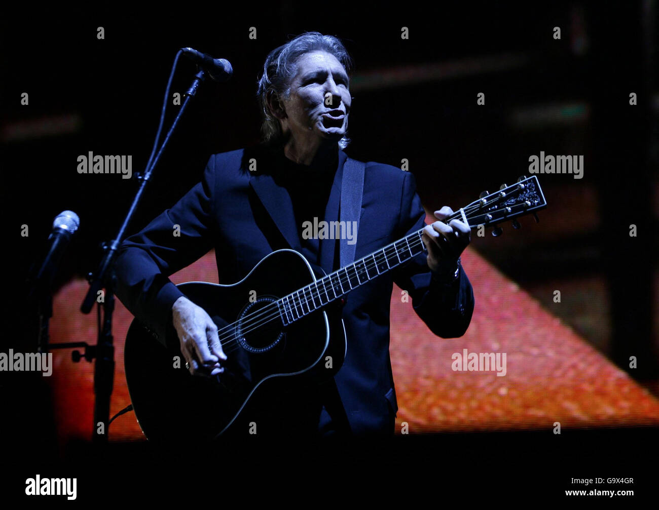 Roger Waters in concert - London. Roger Waters performs in concert at Earls Court in west London. Stock Photo