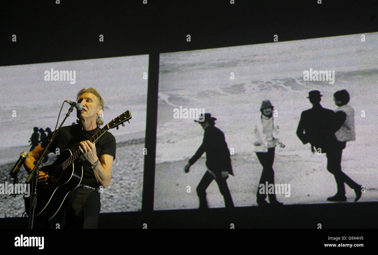 Roger Waters performs in concert at Earls Court in west London. Stock Photo