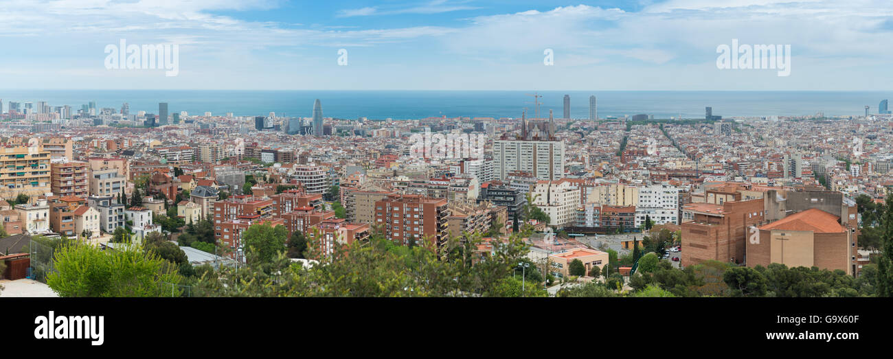 Barcelona City View, Spain Stock Photo - Alamy