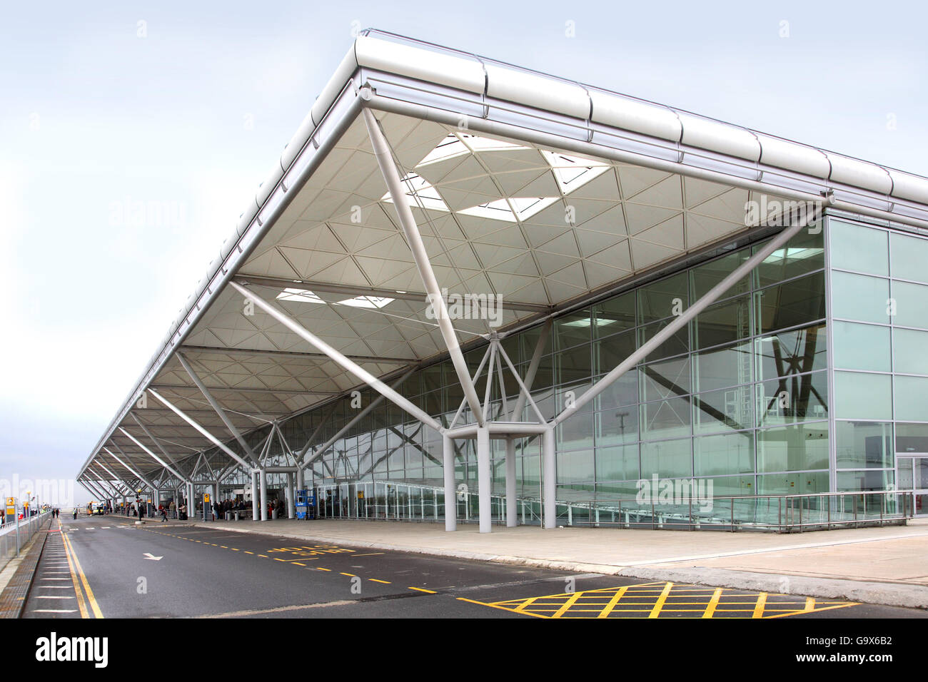 Exterior of the main terminal Building at London Stanstead Airport