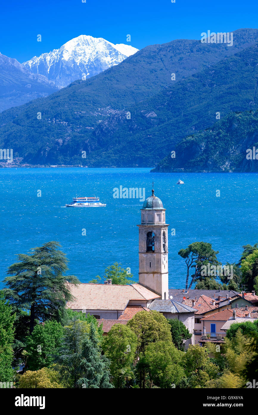 The village of Nesso on Lake Como Stock Photo