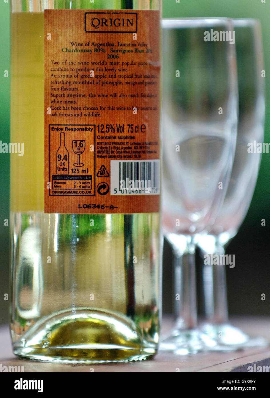 Health warning labels on alcohol