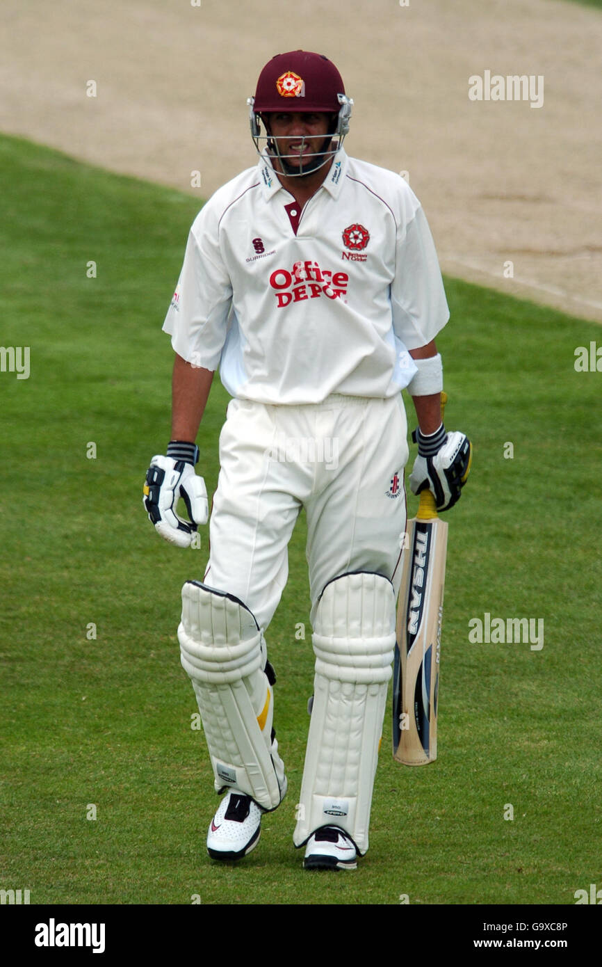 Northamptonshire's Johannes van der Wath during the Liverpool Victoria County Championship Division Two match at the County Cricket Ground, Wantage Road, Northampton Stock Photo