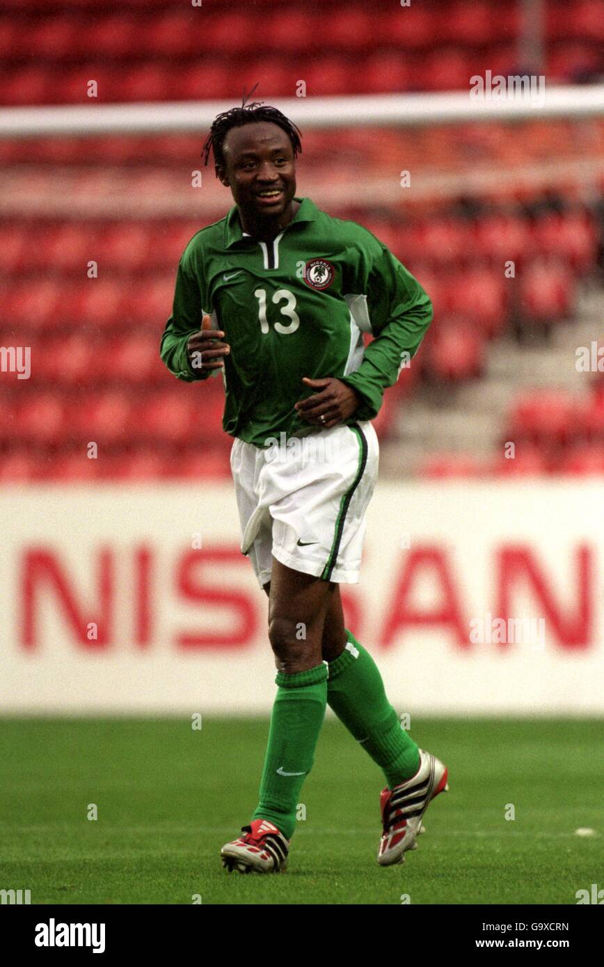 Soccer - Friendly - Japan v Nigeria. Tijani Babangida, Nigeria Stock Photo