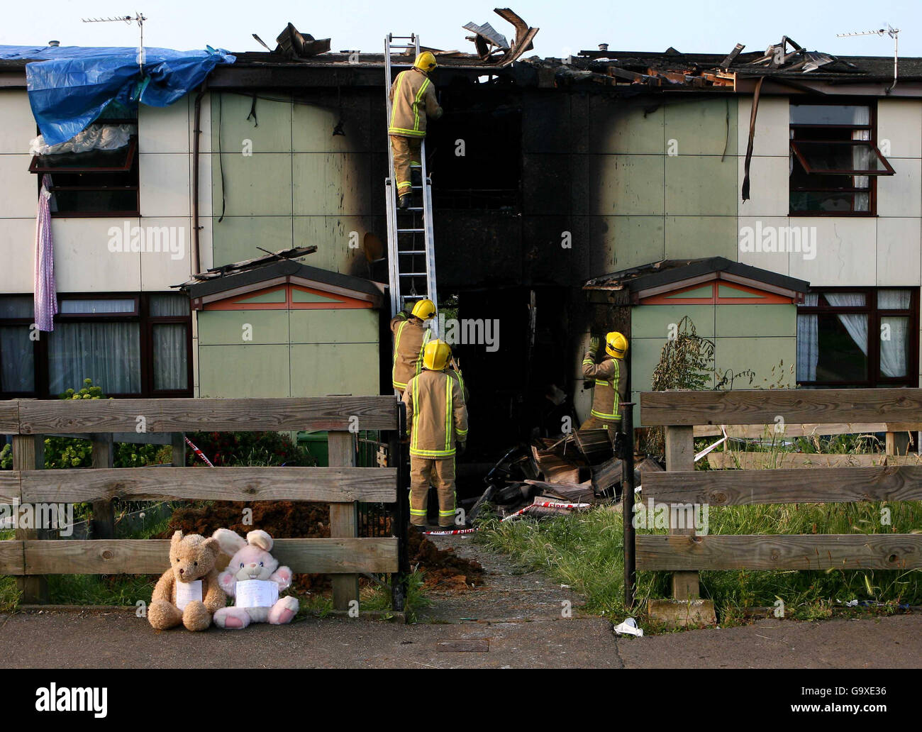 Child dies in house fire Stock Photo - Alamy