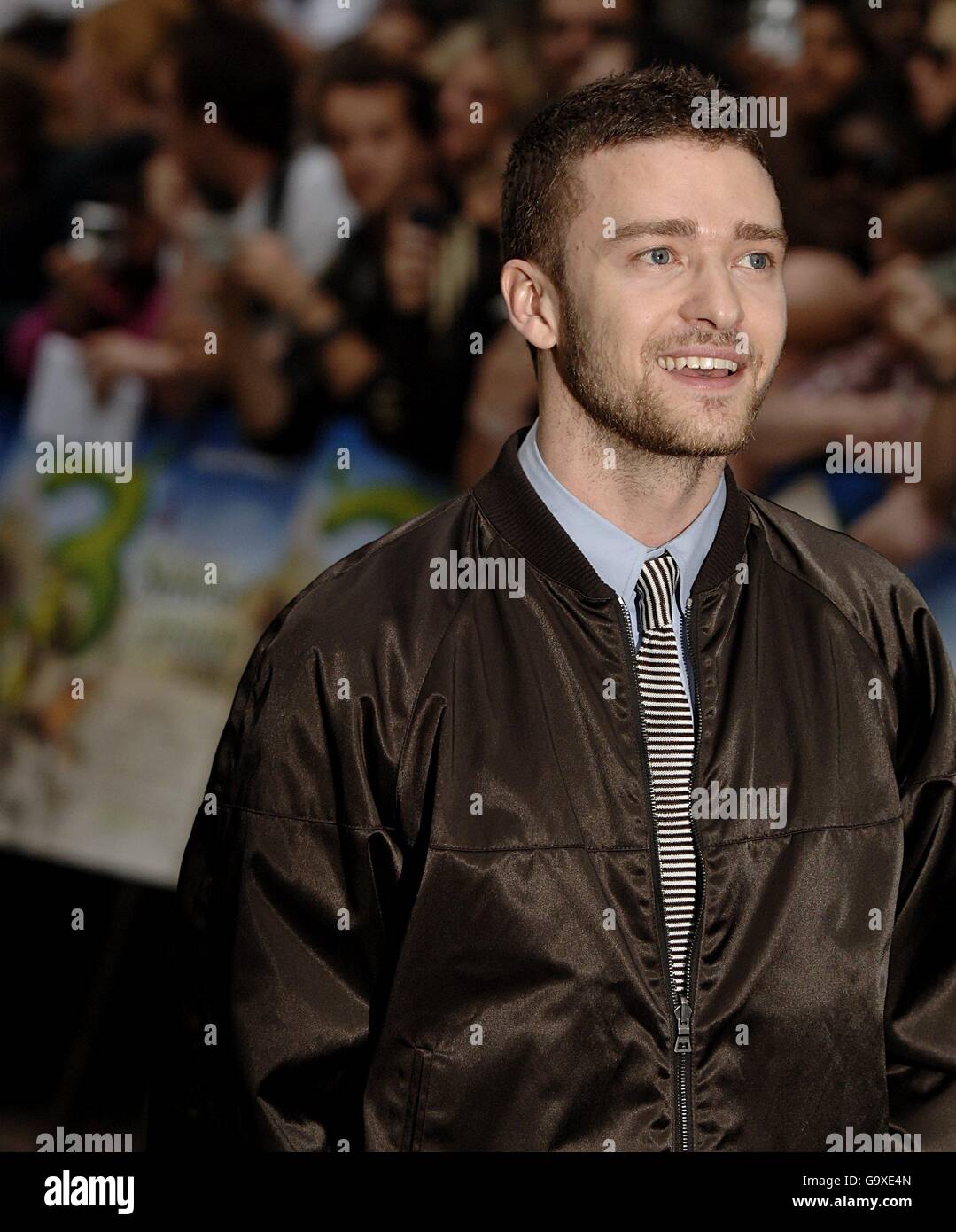 Justin Timberlake arrives for the UK Premiere of Shrek The Third at the