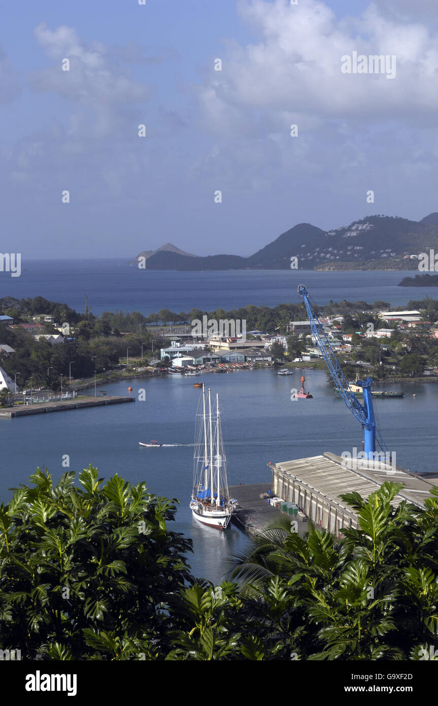 Cricket ICC Cricket World Cup 2007 Gros Islet St Lucia. General view of St Lucia Stock