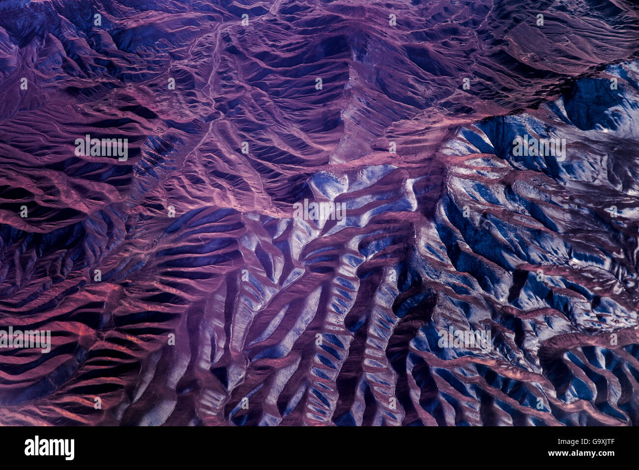 View of Elburz Mountains, Iran, December. Stock Photo