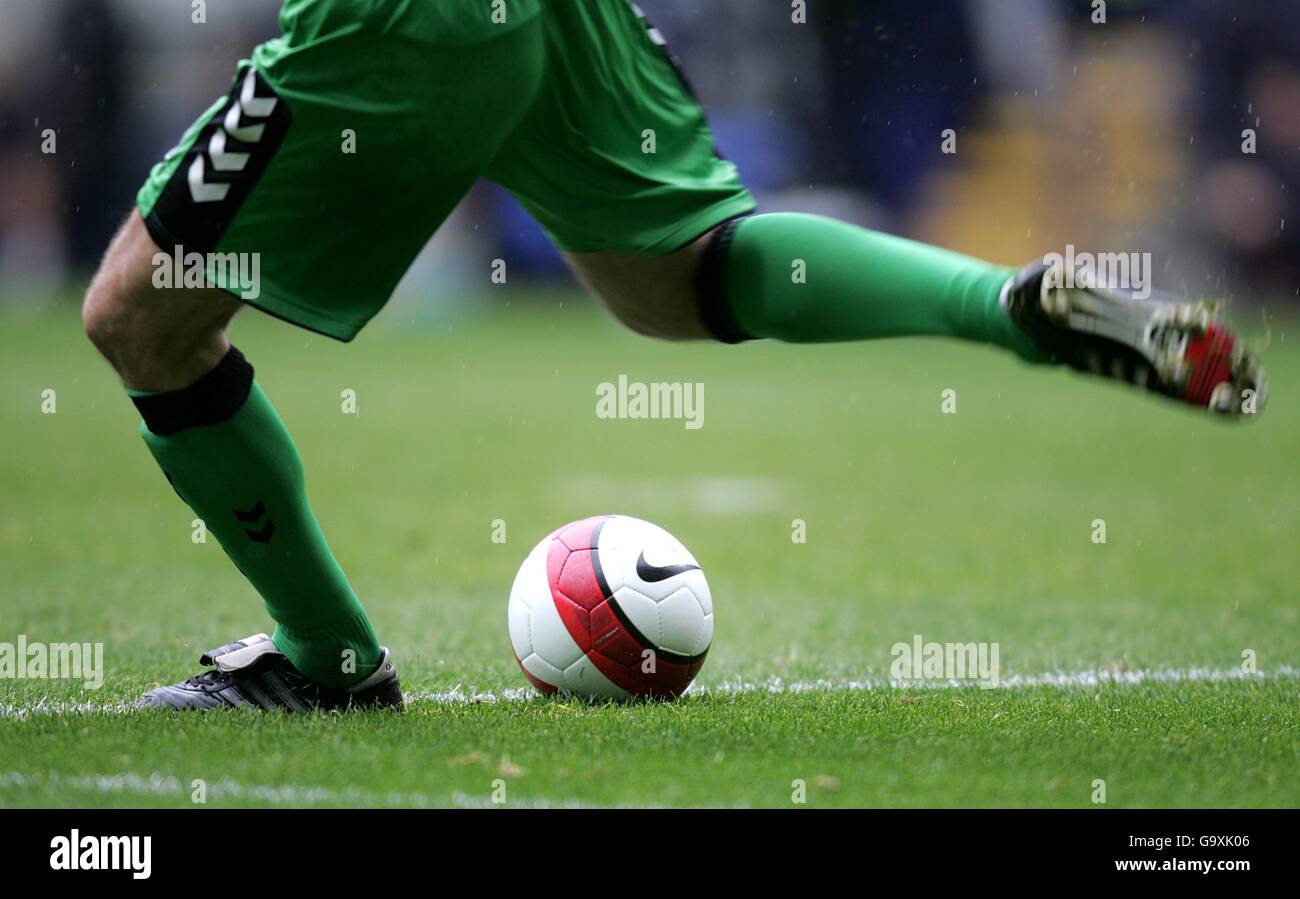 Soccer - FA Barclays Premiership - Bolton Wanderers v Aston Villa - Reebok Stadium. Detail of Aston Villa goalkeeper Stuart Taylor Stock Photo